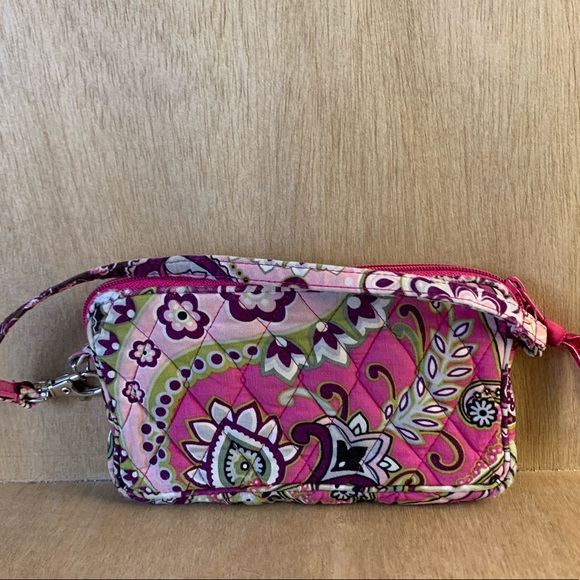 Vera Bradley Handbags - Vera Bradley "VeryBerry Paisley" Zippered Wristlet